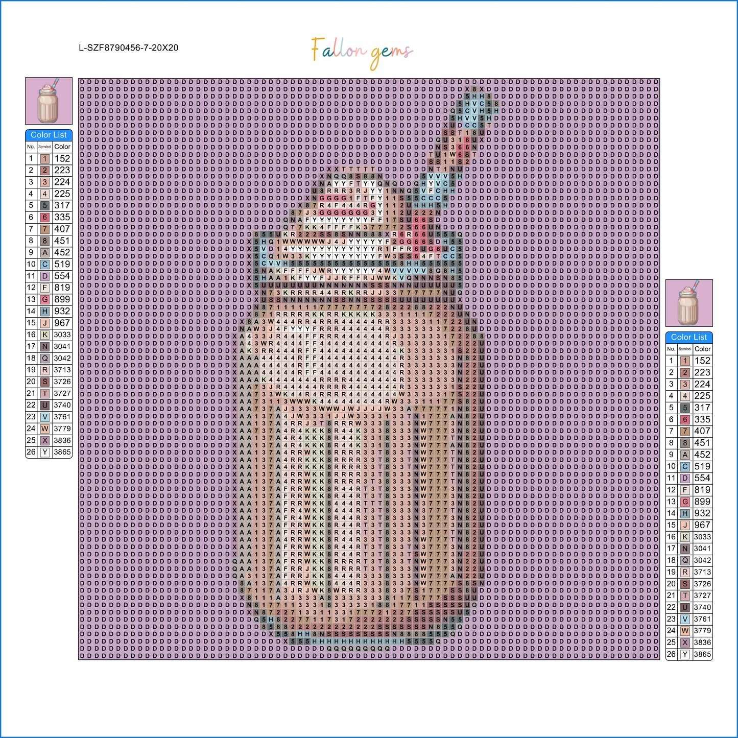 Milkshake | Mini Diamond Painting