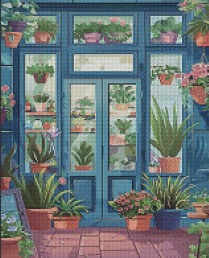 Window Garden Oasis | Portrait Diamond Painting