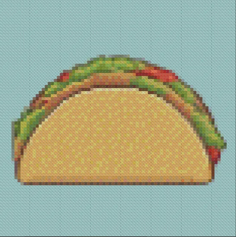 Taco | Mini Diamond Painting